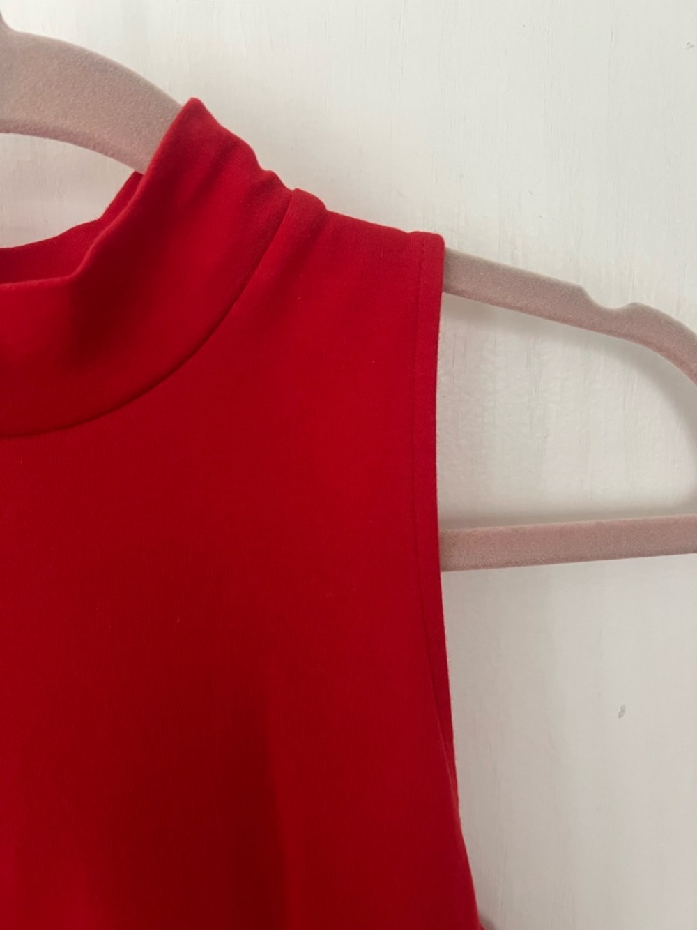 a new day Red Sleeveless Mock Neck Maxi Dress, Medium - Picture 2 of 6